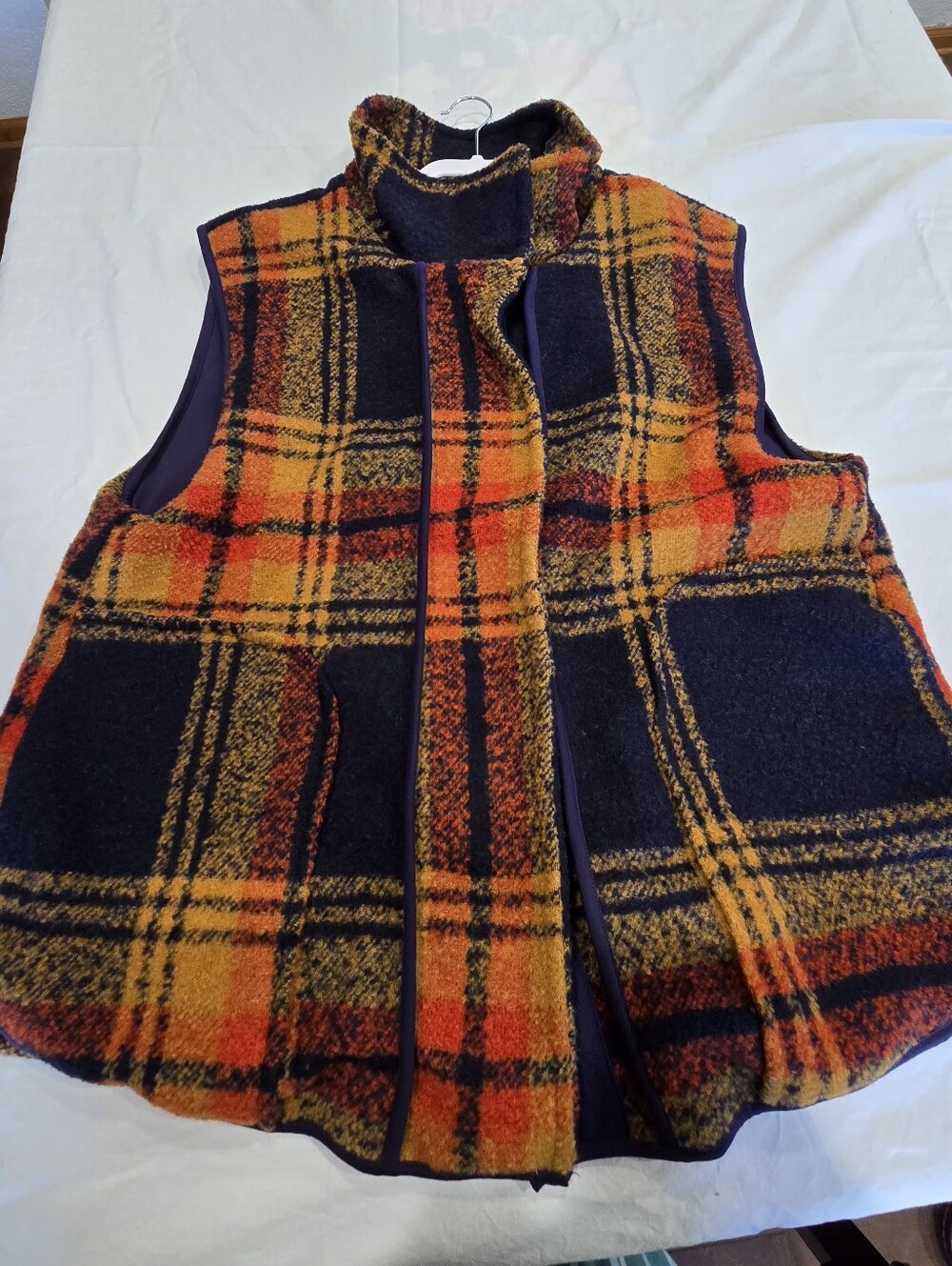 We The Free Wrapped Up Plaid Blanket Vest